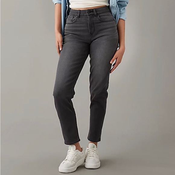 AE Stretch Curvy Mom Jeans - Picture 1 of 5